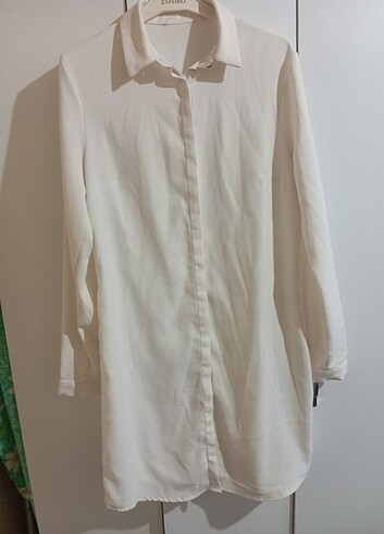 38 Beden Beyaz gömlek tunik