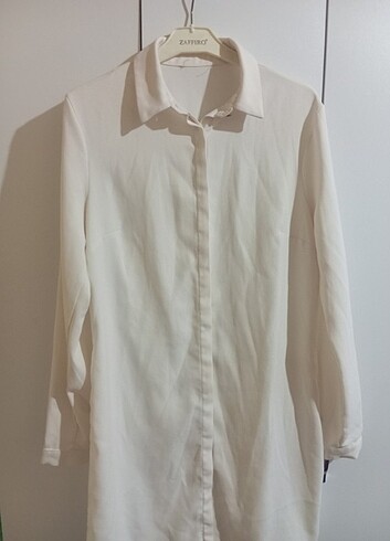 38 Beden beyaz Renk Beyaz gömlek tunik