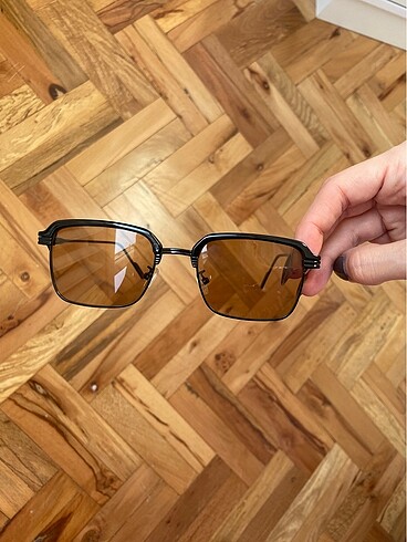 Diğer Unisex turuncu siyah çerçeve güneş gözlüğü