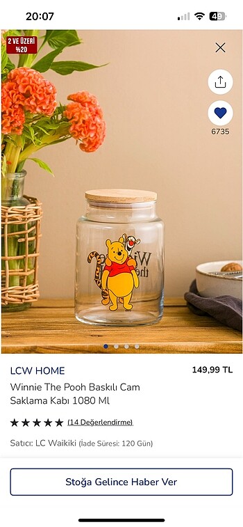 Winnie the pooh kavanoz