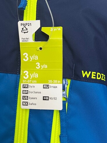24-36 Ay Beden Decathlon erkek çocuk kar tulumu mont