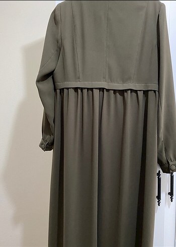 Düğmeli Uzun Kollu pardesü ferace - Görsel 5