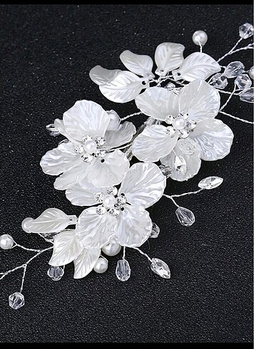 Oleg Cassini Silver Detaylı Gelin Toka