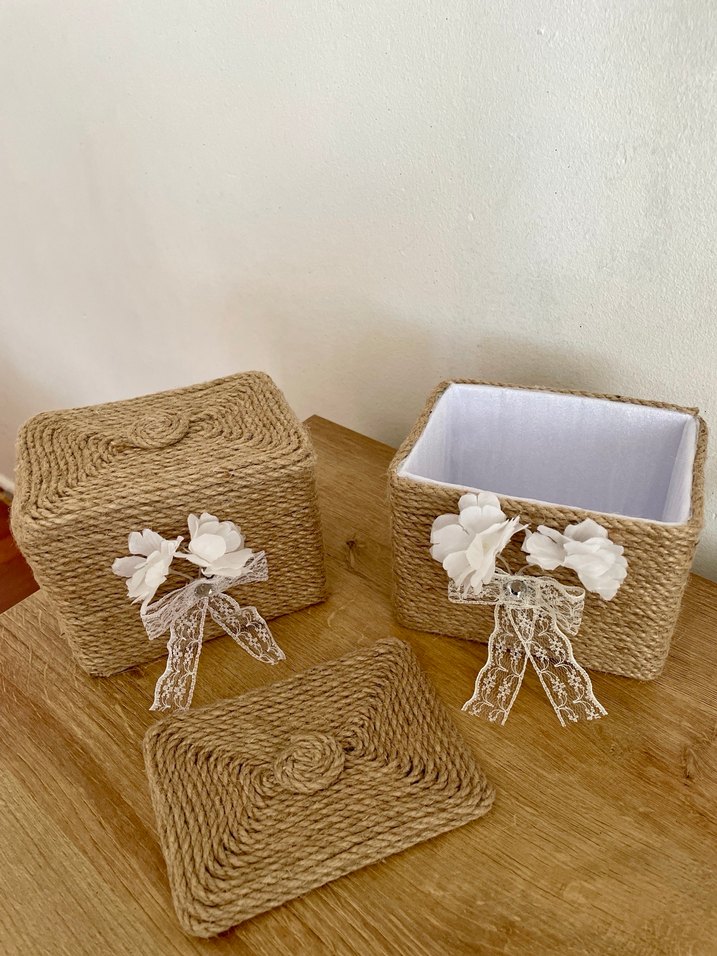Hasır Saklama Sepeti Seti - Görsel 2