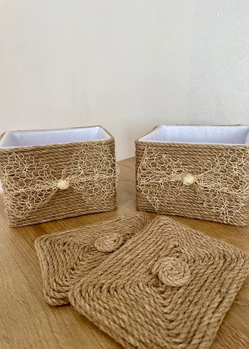 2 Li Hasır Sepet - Görsel 3