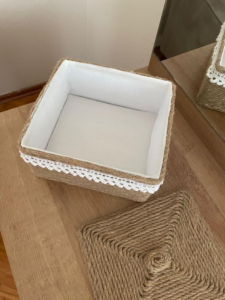 Hasır Görünümlü Saklama Kutusu - Görsel 4