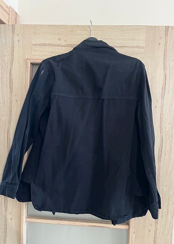 Siyah Düğmeli Midi Kadın Kot Ceket - Görsel 2