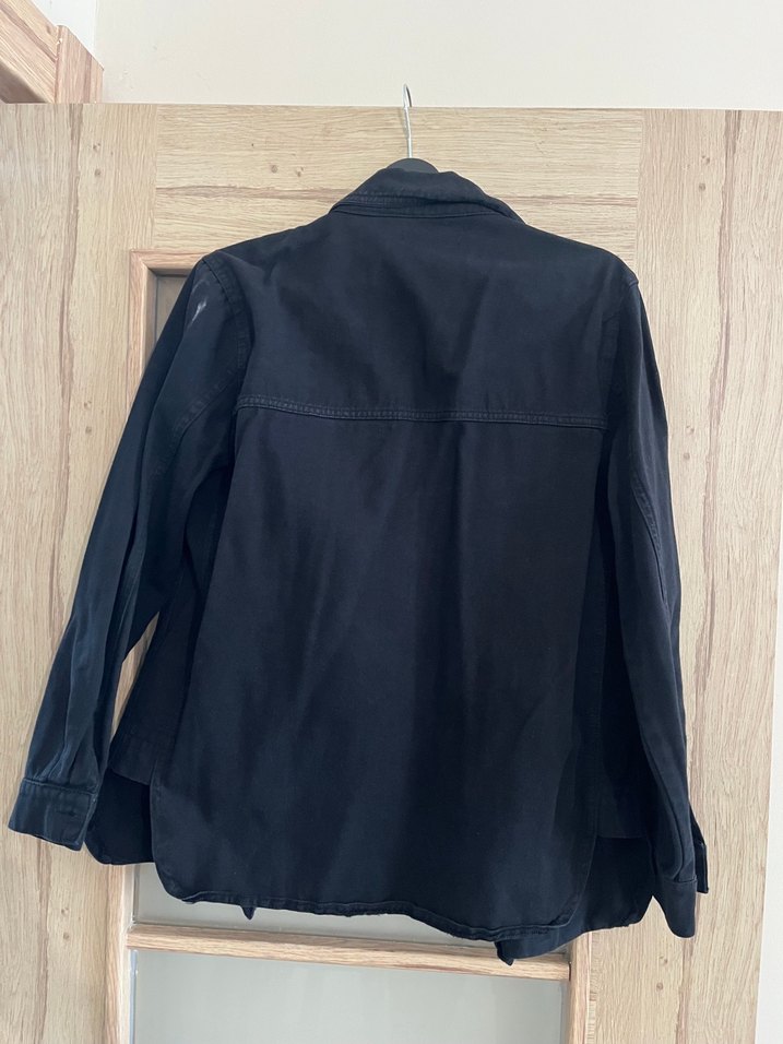 Siyah Düğmeli Midi Kadın Kot Ceket - Görsel 2