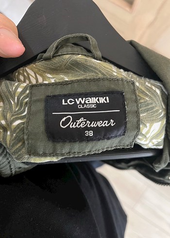 Kadın Haki Deri Kemerli Midi Ceket - Görsel 3