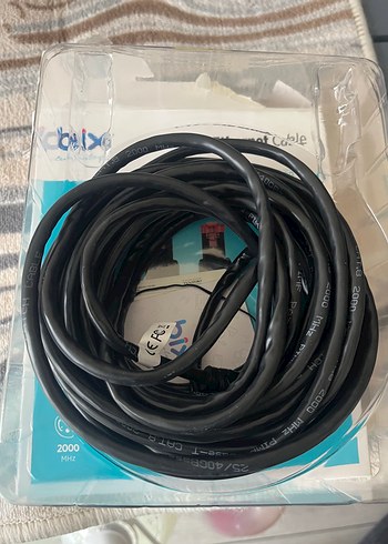 Bix CAT8 Ethernet Kablosu 8m Siyah - Görsel 2