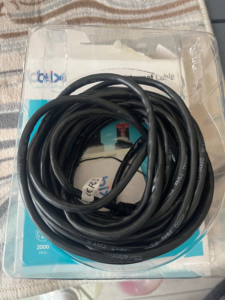 Bix CAT8 Ethernet Kablosu 8m Siyah - Görsel 2