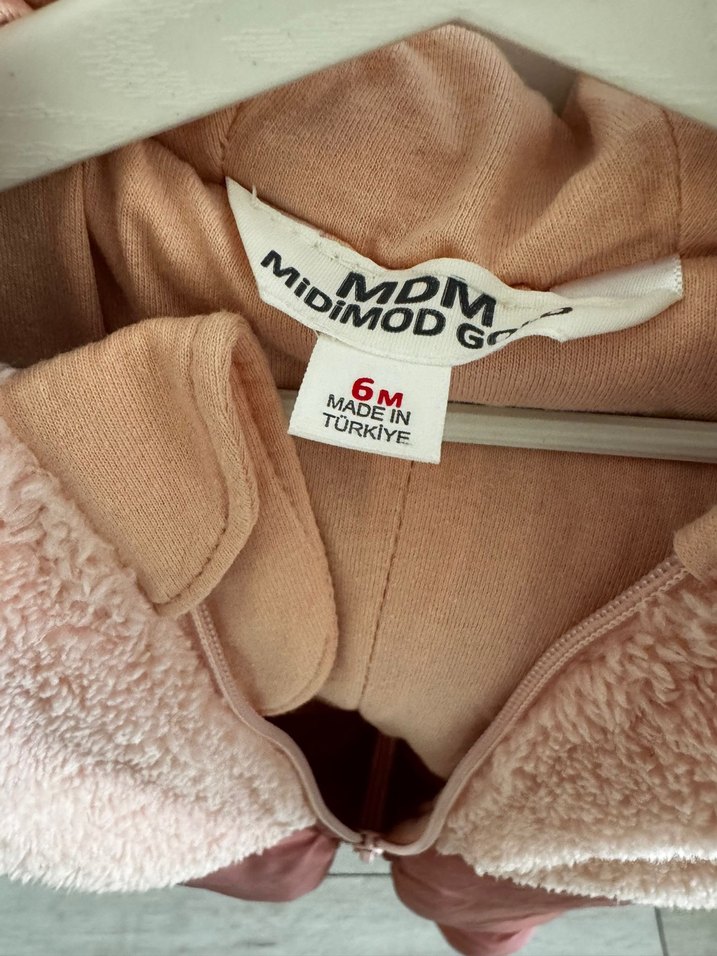 Kahverengi Peluş Detaylı Bebek Tulum - Görsel 2