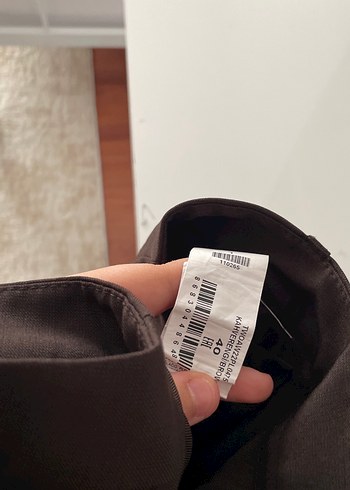 Trendyol & Milla Düğmeli Koyu Kahverengi Kadın Kumaş Pantolon