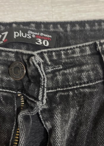 Gri Midi Boy Rahat Kesim Kadın Kot Pantolon - Görsel 3