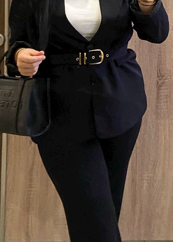 Blazer ceket alt üst takım siyah - Görsel 4