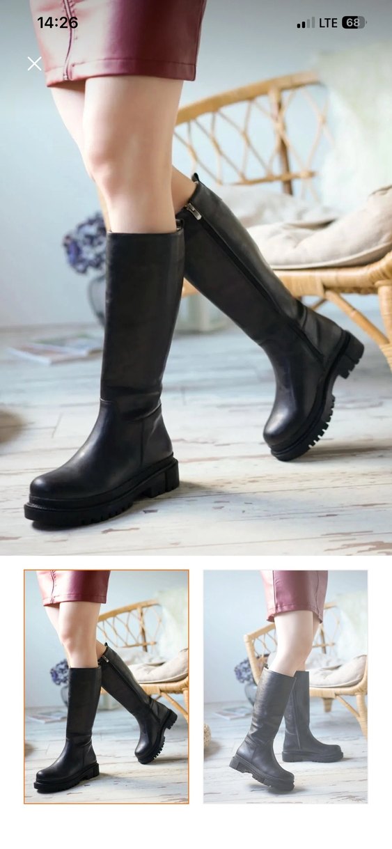 Kadın siyah çizme - Görsel 2