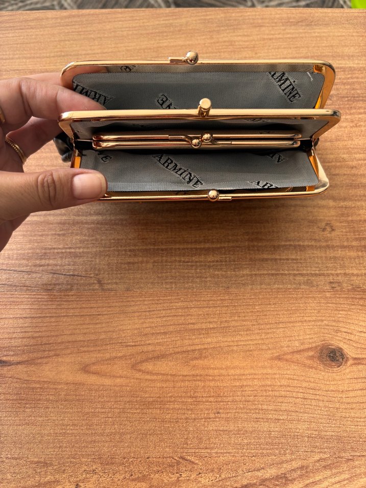 Armine Siyah Örgü Mini cüzdan — görsel 3/4