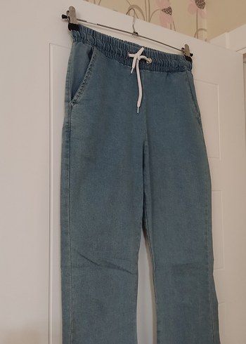 Diğer Mavi Loose Fit Kadın Denim Pantolon