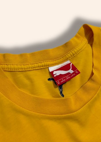 Sarı Puma Unisex Kısa Kollu Tişört - Görsel 3