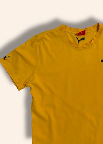 Sarı Puma Unisex Kısa Kollu Tişört - Görsel 2