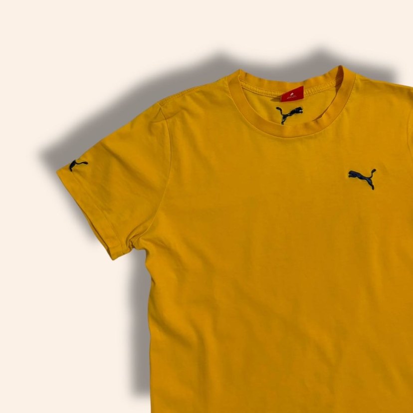 Sarı Puma Unisex Kısa Kollu Tişört - Görsel 2