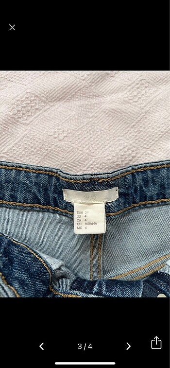 xs Beden H&M KOT ŞORT
