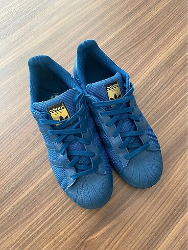 39,5 Beden mavi Renk Mavi Adidas superstar