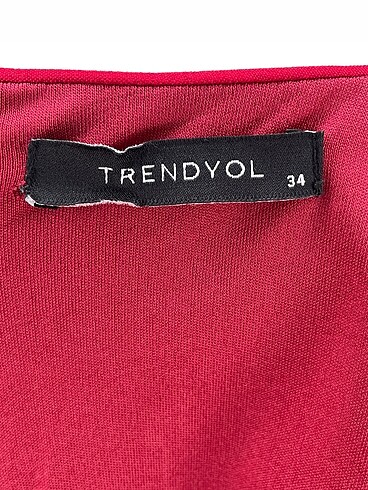 34 Beden kırmızı Renk Trendyol & Milla Uzun Elbise %70 İndirimli.