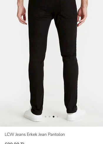 Erkek Siyah Regular Fit Denim Jean - Görsel 3