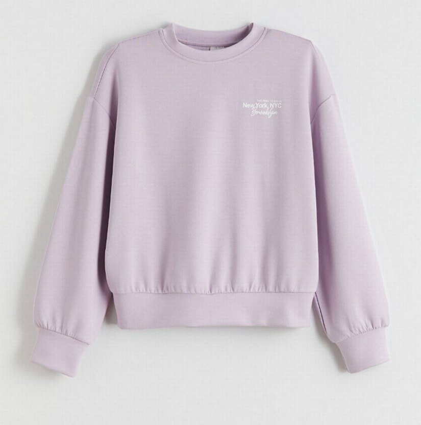 LCW Kids Mor Bisiklet Yaka Sweatshirt ve Eşofman Altı - Görsel 5