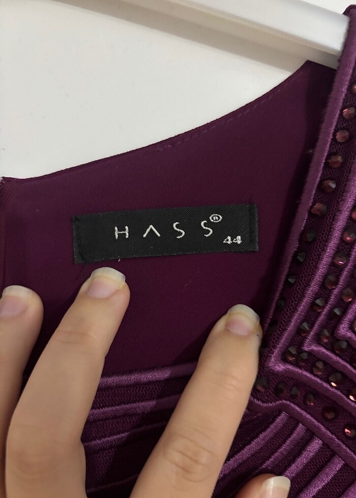 Mürdüm kısa elbise - Görsel 3