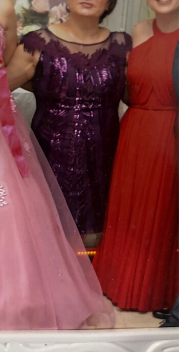 Payetli kısa abiye - Görsel 5