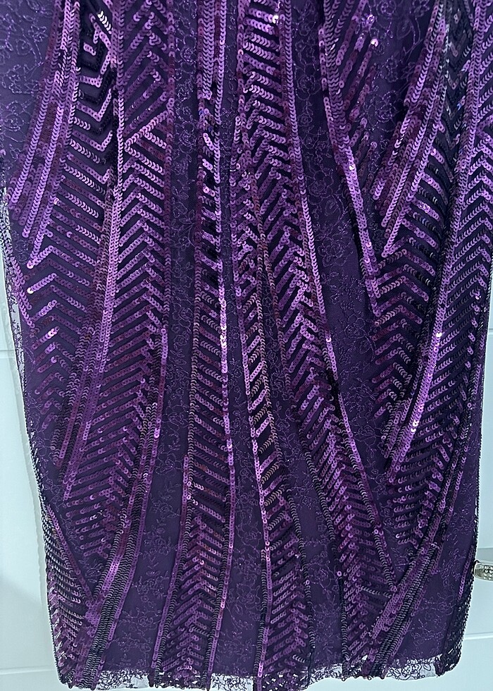 Payetli kısa abiye - Görsel 3