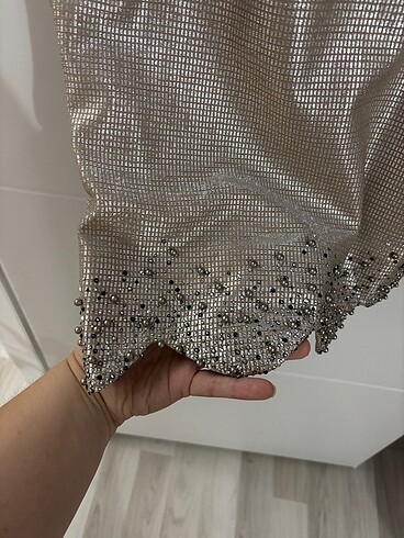 Parlak kısa abiye - Görsel 2