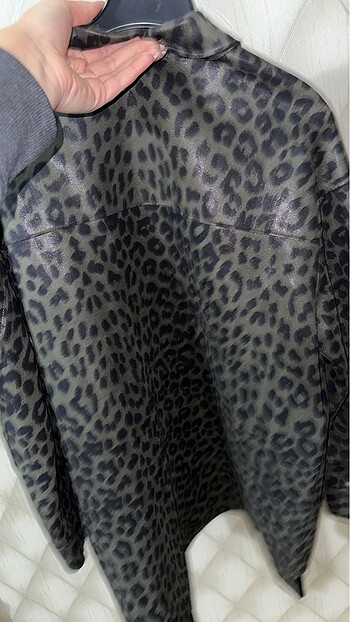 Zara Zara leopar desen uzun ceket