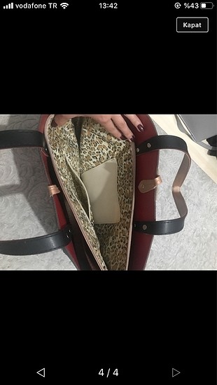 Çift Çantalı İçin leopar desenli şık omuz çantası