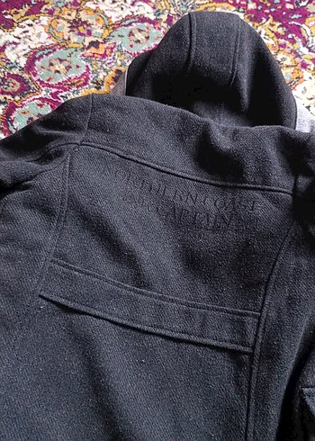 Erkek Çocuk Gri Düğmeli Kaban - Görsel 3