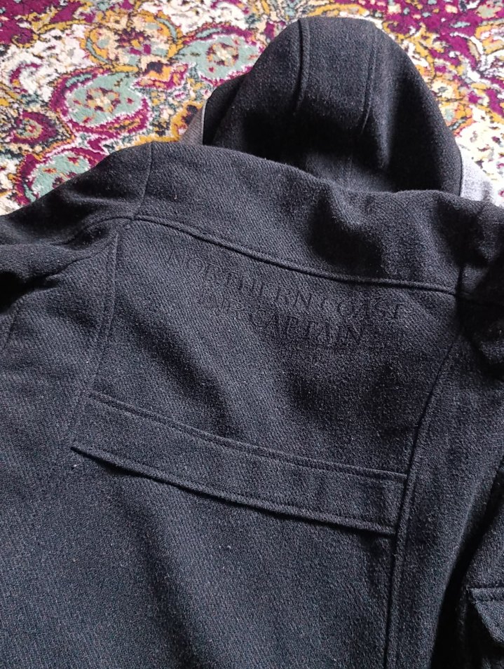 Erkek Çocuk Gri Düğmeli Kaban - Görsel 3