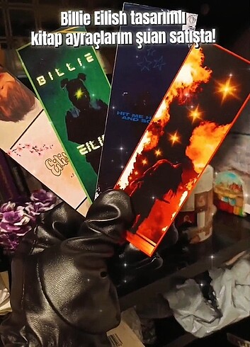 Billie Eilish kitap ayraçları ( Lütfen açıklamayı okuyun)