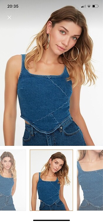 s Beden denim bluz