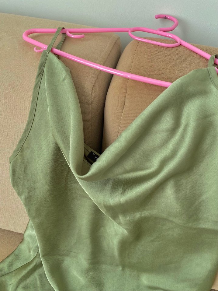 Degaje Saten Bluz - Görsel 2