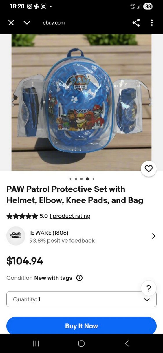 PAW Patrol Mavi Koruyucu Set - Görsel 2