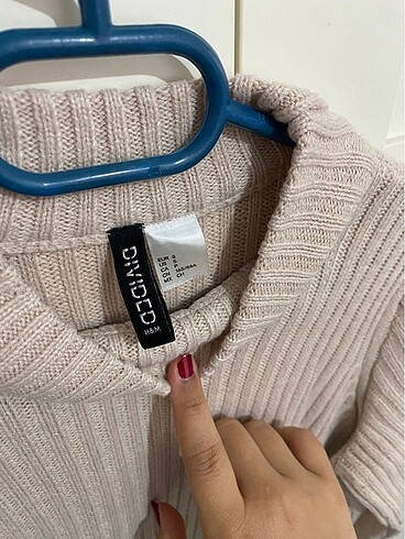 H&M Dik yaka örgülü triko kazak