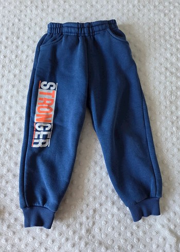 3 Yaş Beden Kahverengi Gri Erkek Bebek Sweatshirt ve Pantolon Takımı