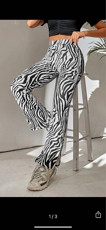 Sheinside Shein Zebra pantolon