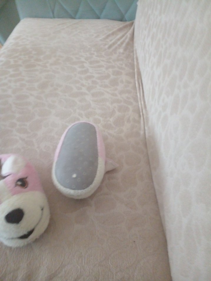 Kız Çocuk Pembe Peluş Ev Terliği - Görsel 2