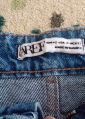 Alf Düğmeli Kadın Kot Pantolon, Gevşek Kesim, Lacivert