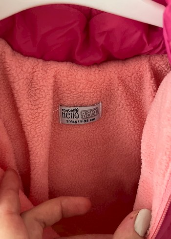 Pembe Fermuarlı Kız Çocuk Mont - Görsel 2