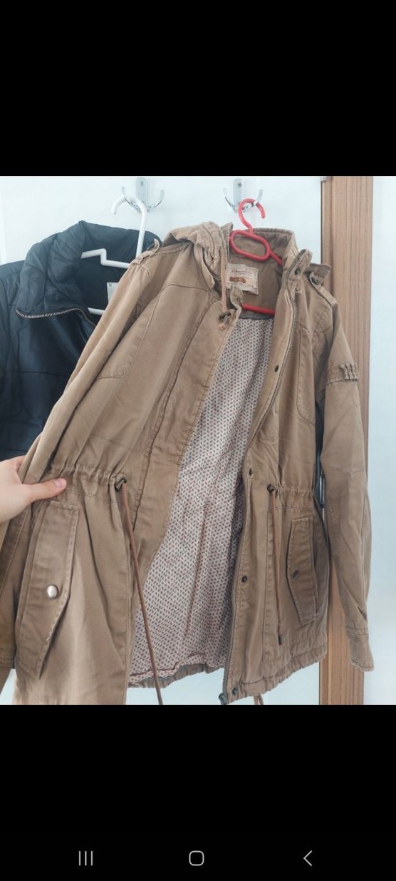 Kahverengi Süet Kuşaklı Kadın Ceket ve Siyah mont TOPLU FİYAT - Görsel 2