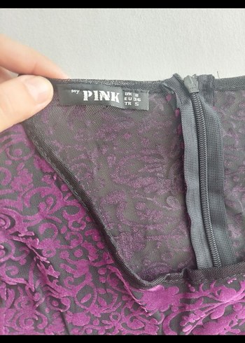 Mor Dantel Detaylı Midi Kadın Elbise ve mavi elbise TOPLU FİYAT - Görsel 2